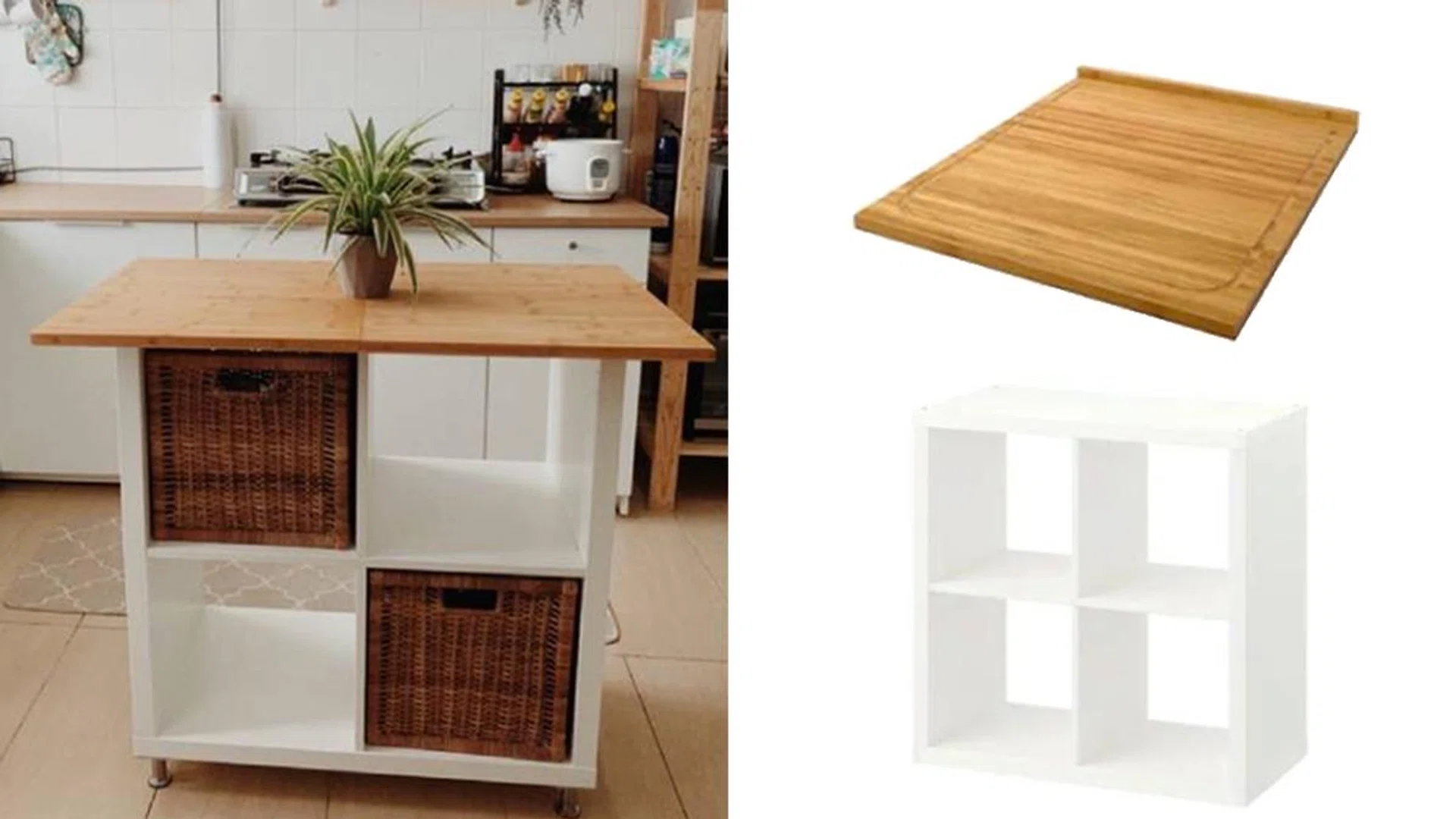 kitchen island ikea hack