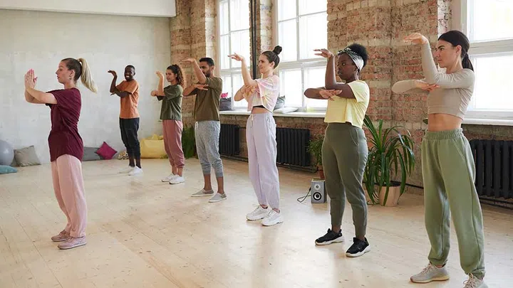 Group exercise also offers mind and body benefits.