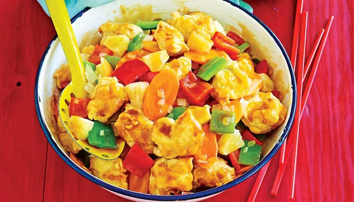 Chinese family feast - Sweet & sour pork