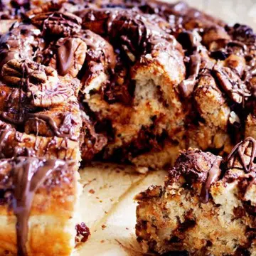 Chocolate, Pecan & Raisin Scrolls