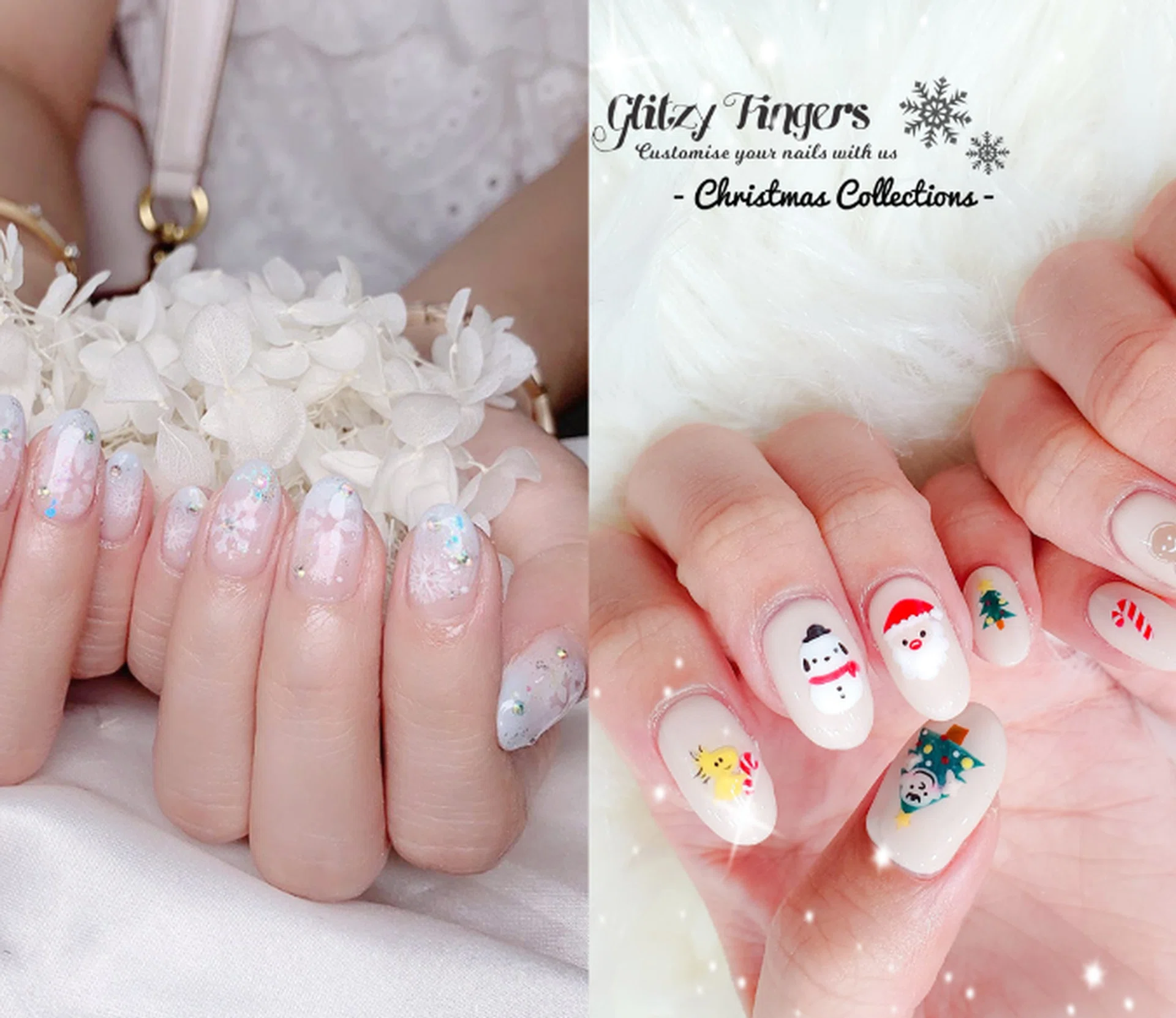 christmas nails singapore festive season