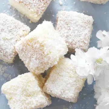 White Chocolate Lamingtons