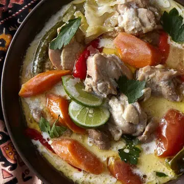 Curry recipes - recipe for Spicy Lodeh Butter Chicken