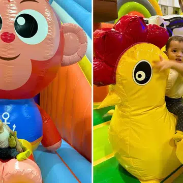 bouncy castles