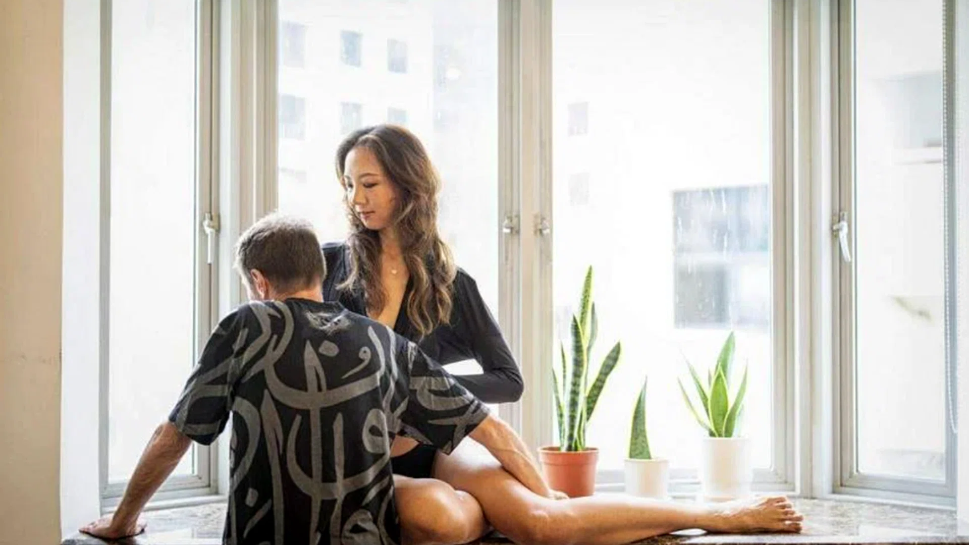 Ms Jill Alphonso with her husband, Mr Justin Noreikis, before she had a mastectomy. PHOTO: BRYAN VAN DER BEEK/WHAT ARE YOU DOING SG
