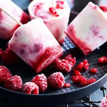 Raspberry Ripple Yoghurt Pops
