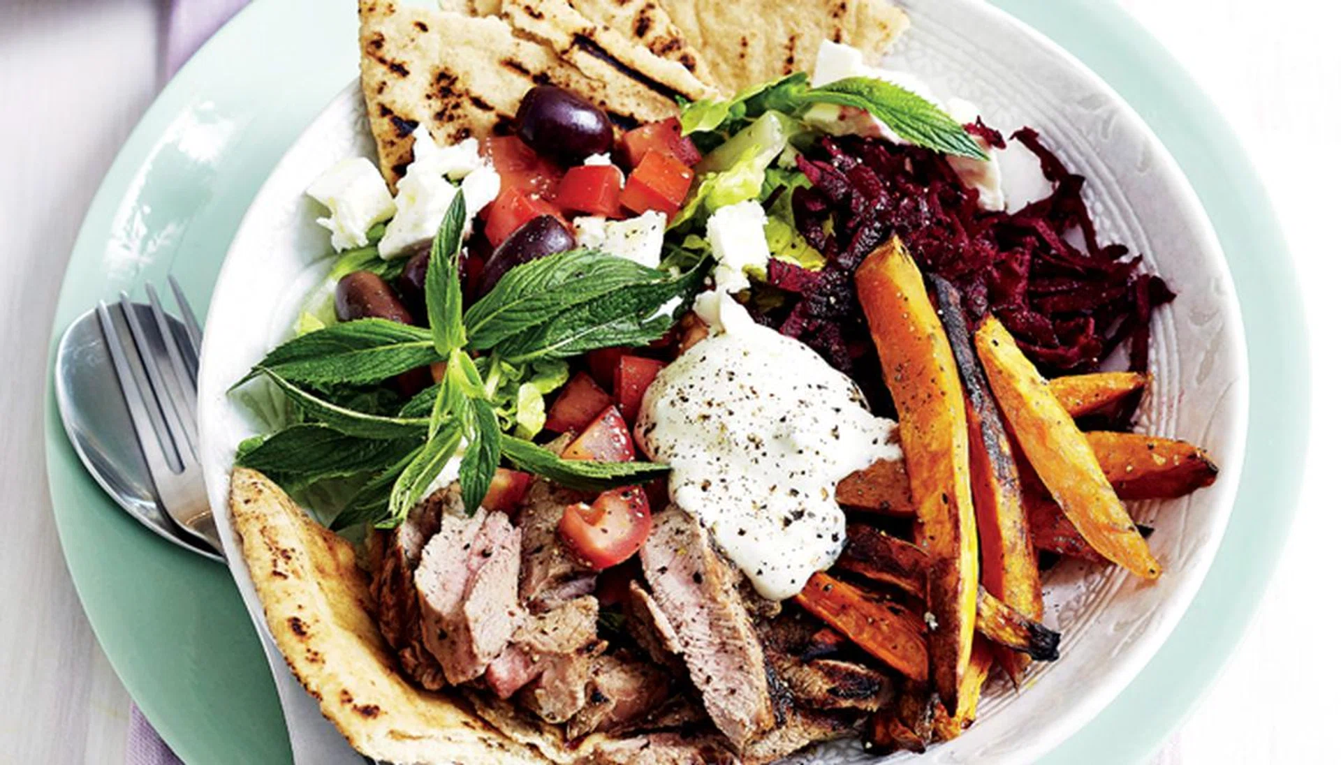 One-Bowl Wonders - Greek Meze Gyros Bowls