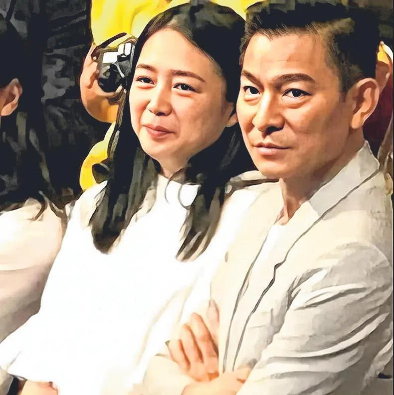 刘德华（右）和朱丽蒨从交往到结婚36年。（取自网络）