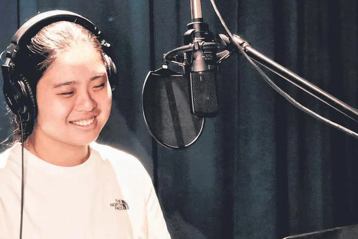 曾靖颖演绎黄宏墨新作。（黄宏墨提供）