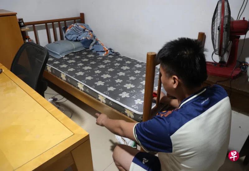 阮先生说，被告当时躺在他的床底下，今后会将房门上锁。 （蔡振鸿摄）