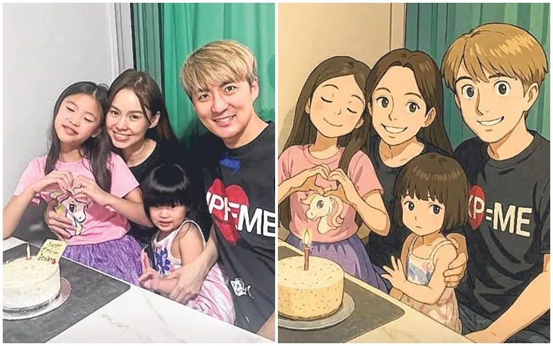 杜蕙甹觉得生成图非常可爱。（取自艺人IG）