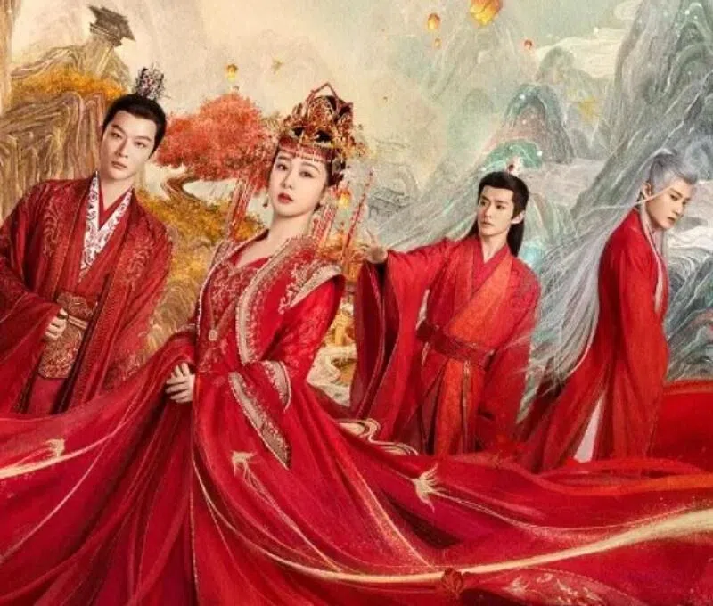 杨紫主演的《长相思》一女带三男效果奇佳，带剧女王无误。（取自网络）