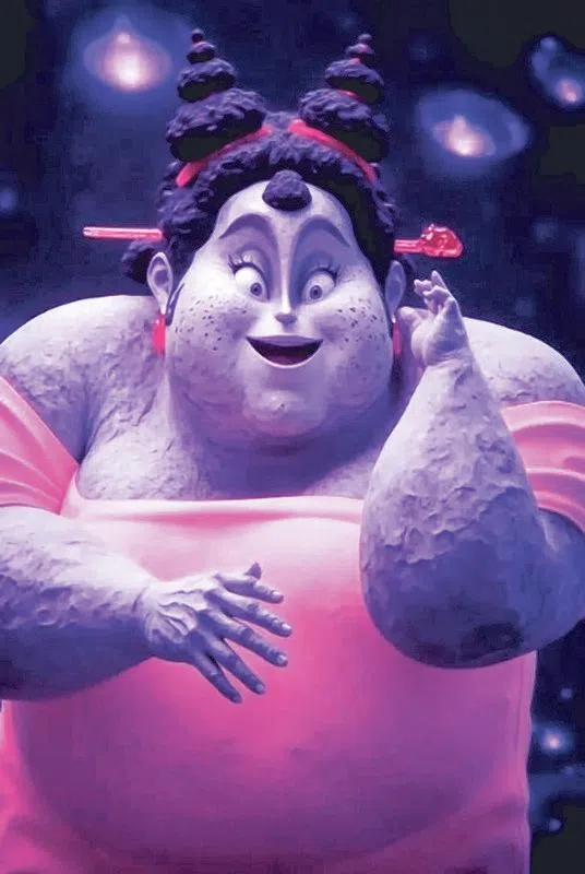 《哪吒之魔童闹海》中的角色“石矶娘娘”。（取自网络）