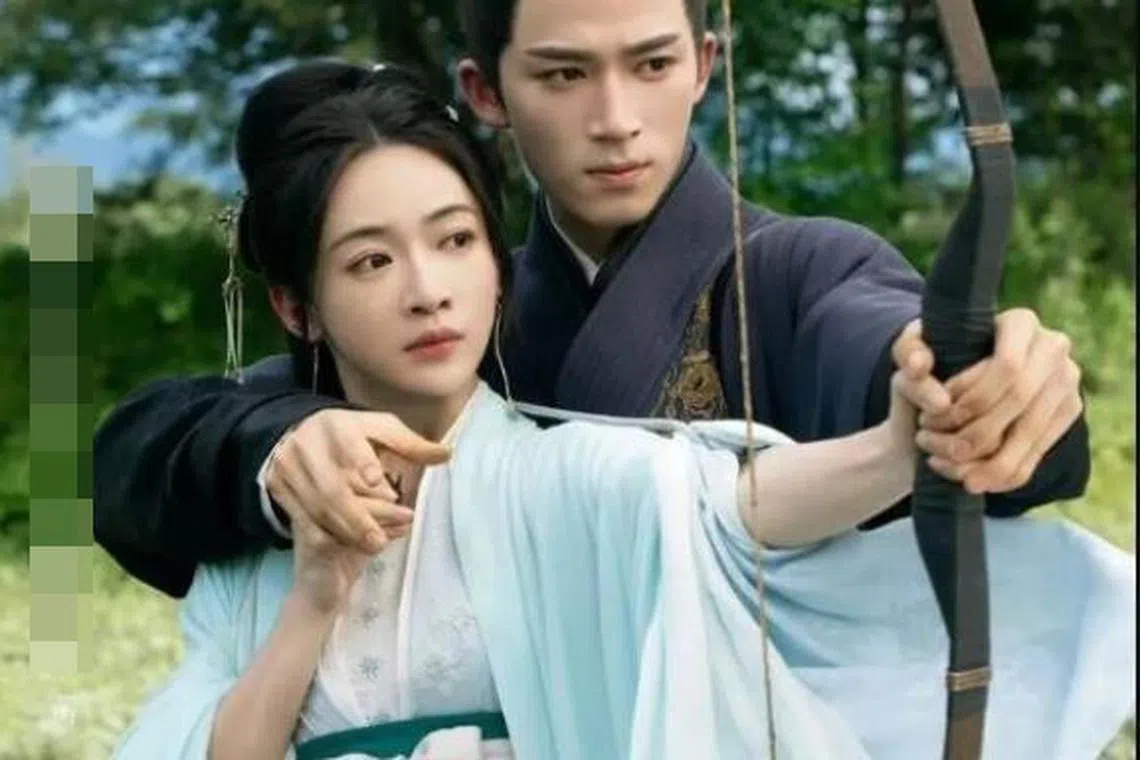 吴谨言与王星越合作《墨雨云间》。（取自网络）