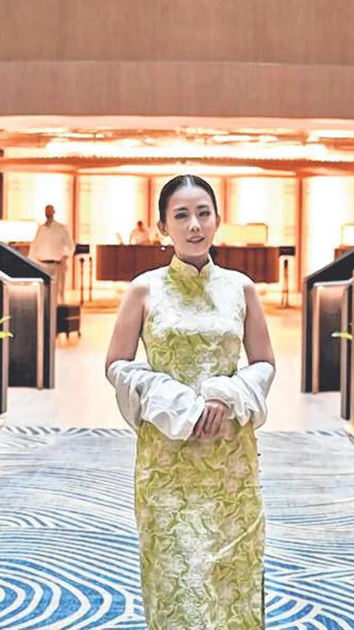 胡煜诗想穿中式婚纱。（艺人IG）