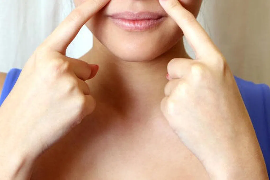 迎香穴。（档案照片）