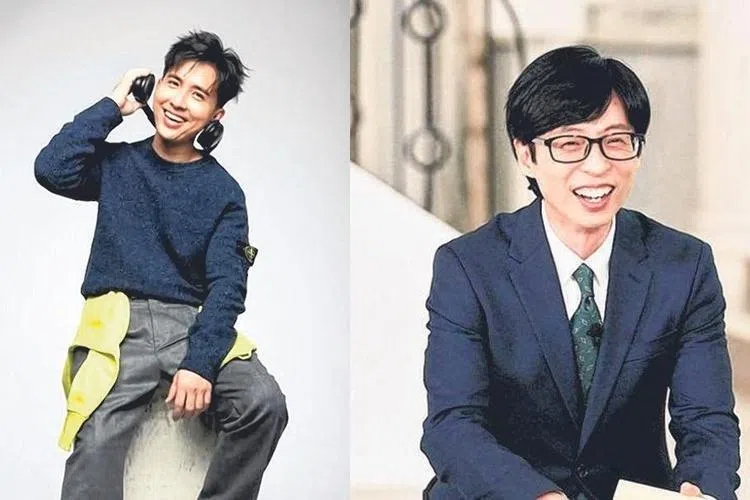 詹靖禾说刘在锡（右）以温和、稳重、善解人意的气质，被视为“值得信赖的大人”。（档案照片／取自网络）