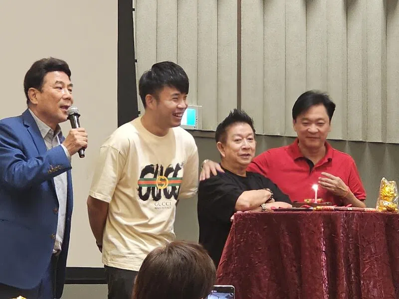 辉哥程旭辉自爆左眼皮一直跳。（陈韵红摄）