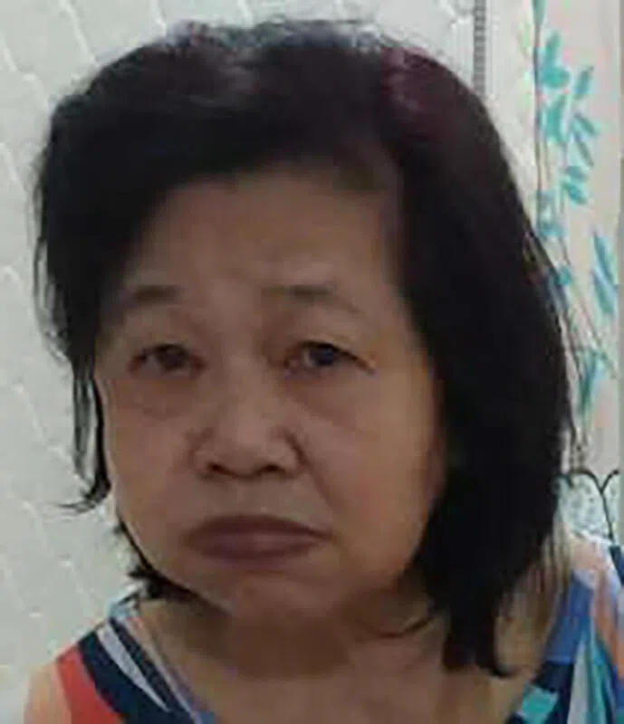 警方发文告找寻六旬妇女“陈阿美”的亲属。（新加坡警察部队提供）