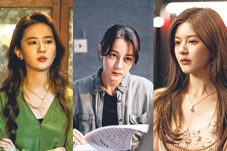 顶流女星如刘亦菲、迪丽热巴和赵露思不在“四大顶级扛剧花”名单内，令不少剧迷大感不公。（取自网络）