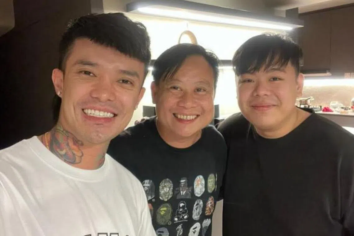 江伟南（左）与导演邝子君及网红马一朵（右）。（受访者提供）