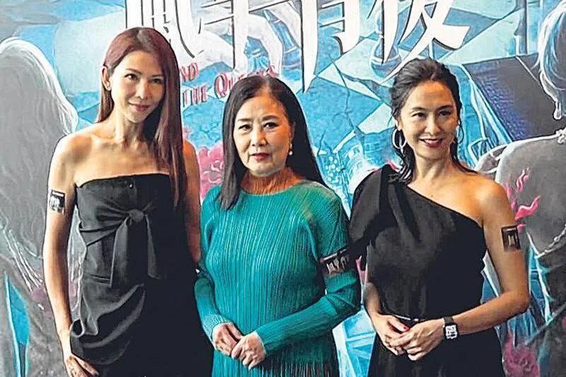 蔡少芬回TVB和汪明荃、朱茵合作拍《风华背后》。（取自网络）