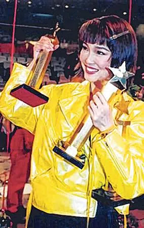 范文芳1995年第一次参加《红星大奖》就连捧三大奖。（取自网络）