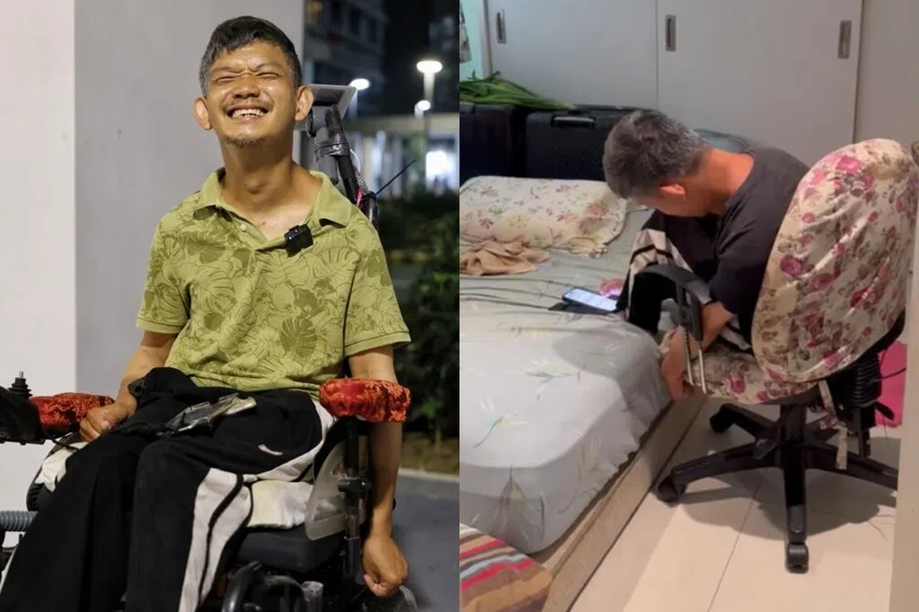 脑瘫男日卖纸巾 夜用脚趾写自传