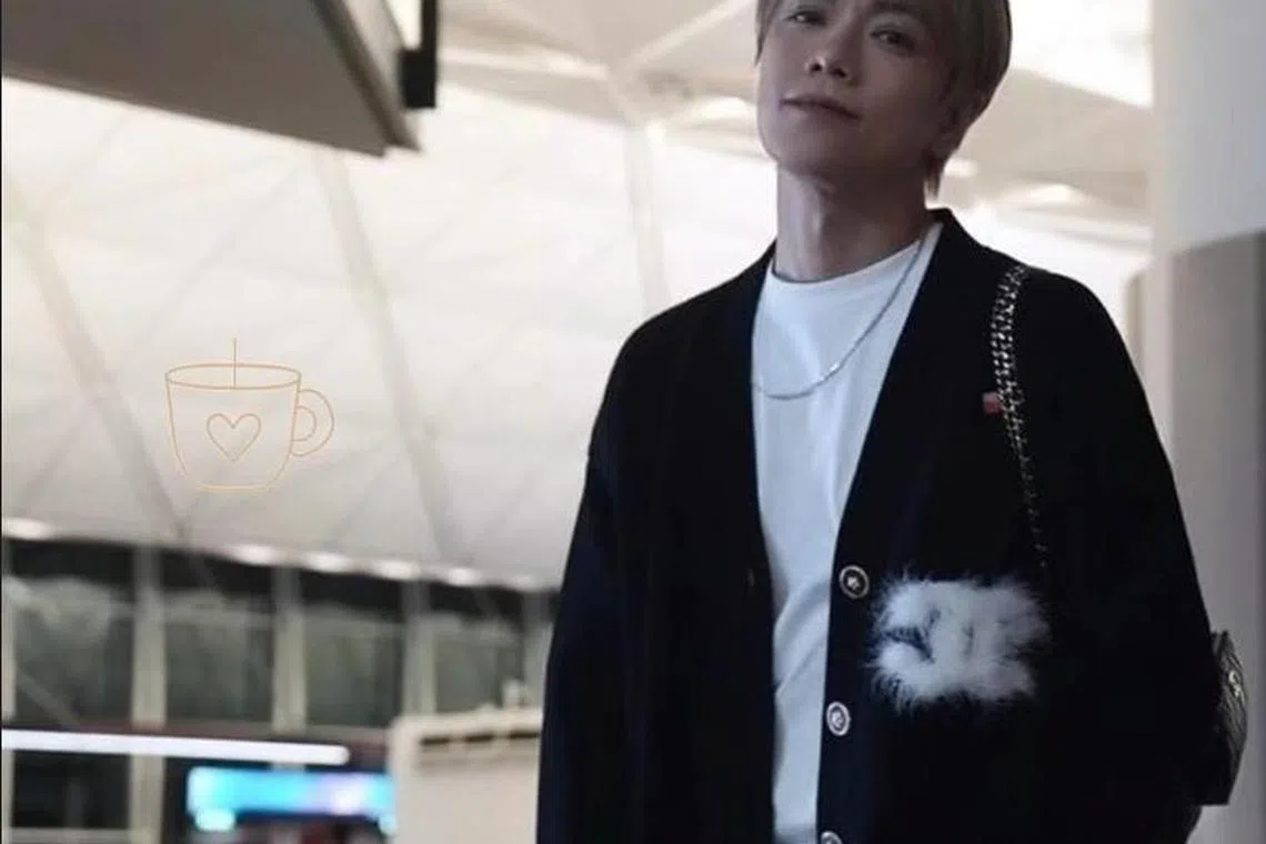 张敬轩5日晚低调来新。（互联网）