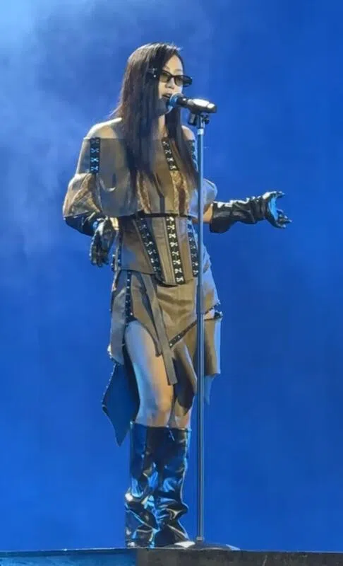 陈粒首次站上新加坡舞台，就让无数歌迷被她的爆发力折服。（互联网）