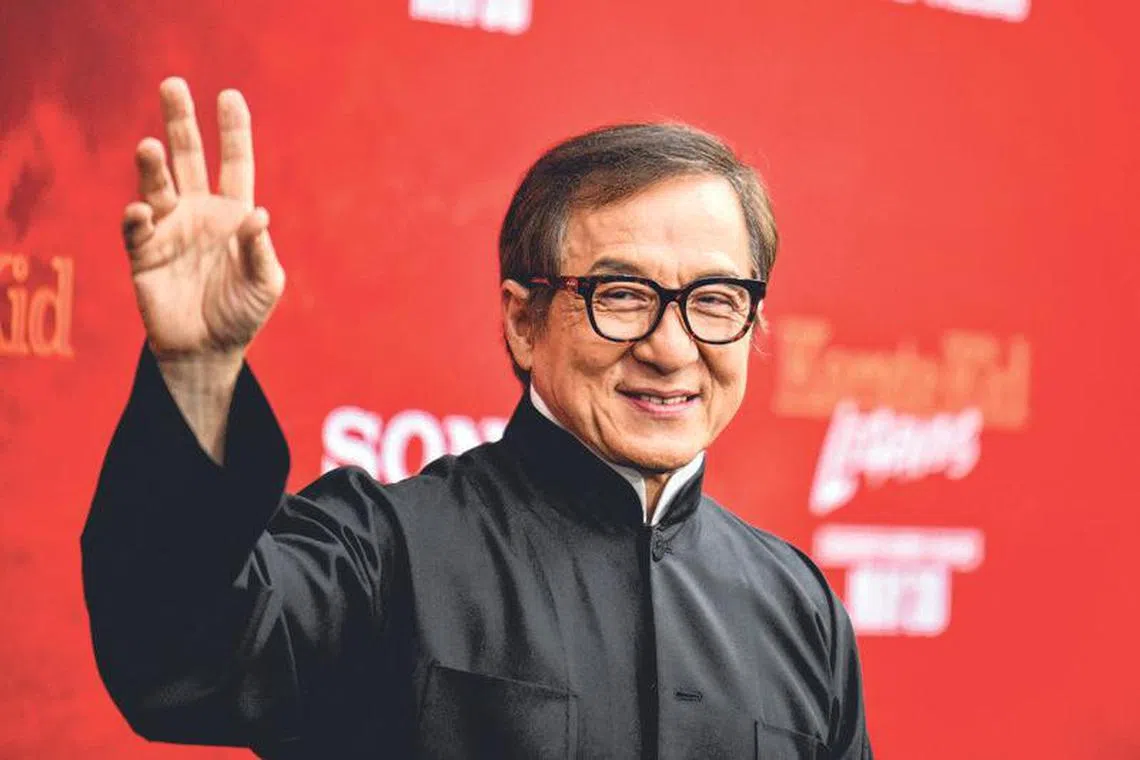 成龙5月底在伦敦出席电影首映活动，状态看起来不错。（法新社）