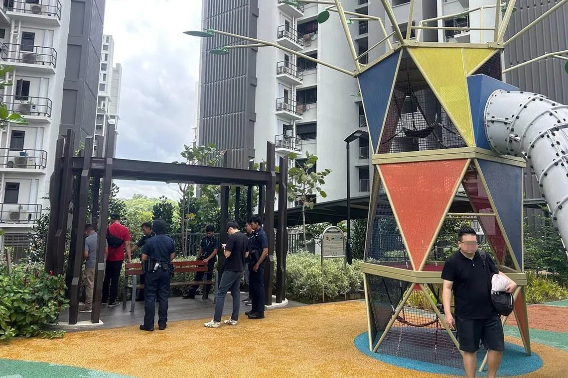 警方到场进行调查。（受访者提供）