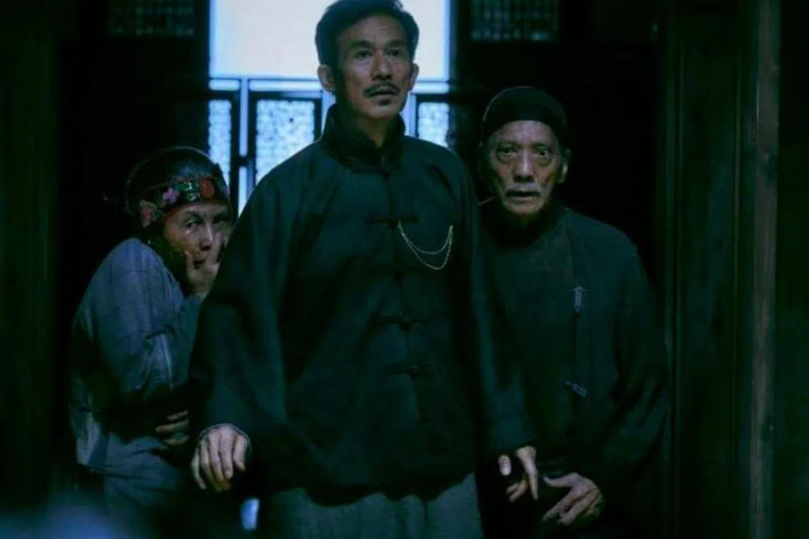 李子雄拍网络电影《木偶惊魂》演绎反派。（取自网络）