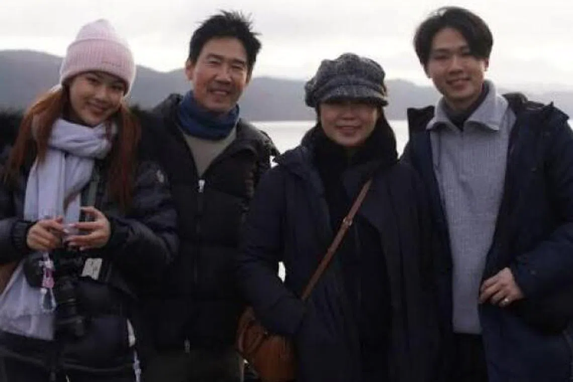 陈家一家四口。（受访者提供）