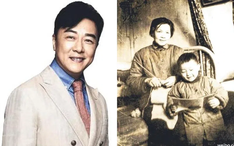 小时候的郭亮（右）和奶奶。（档案照片／受访者提供）