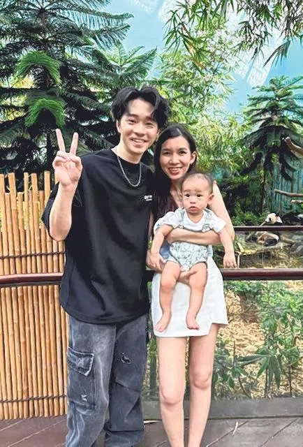 有了孩子后，黄长俊和陈淑慧更珍惜两人的相处时光。（受访者提供）