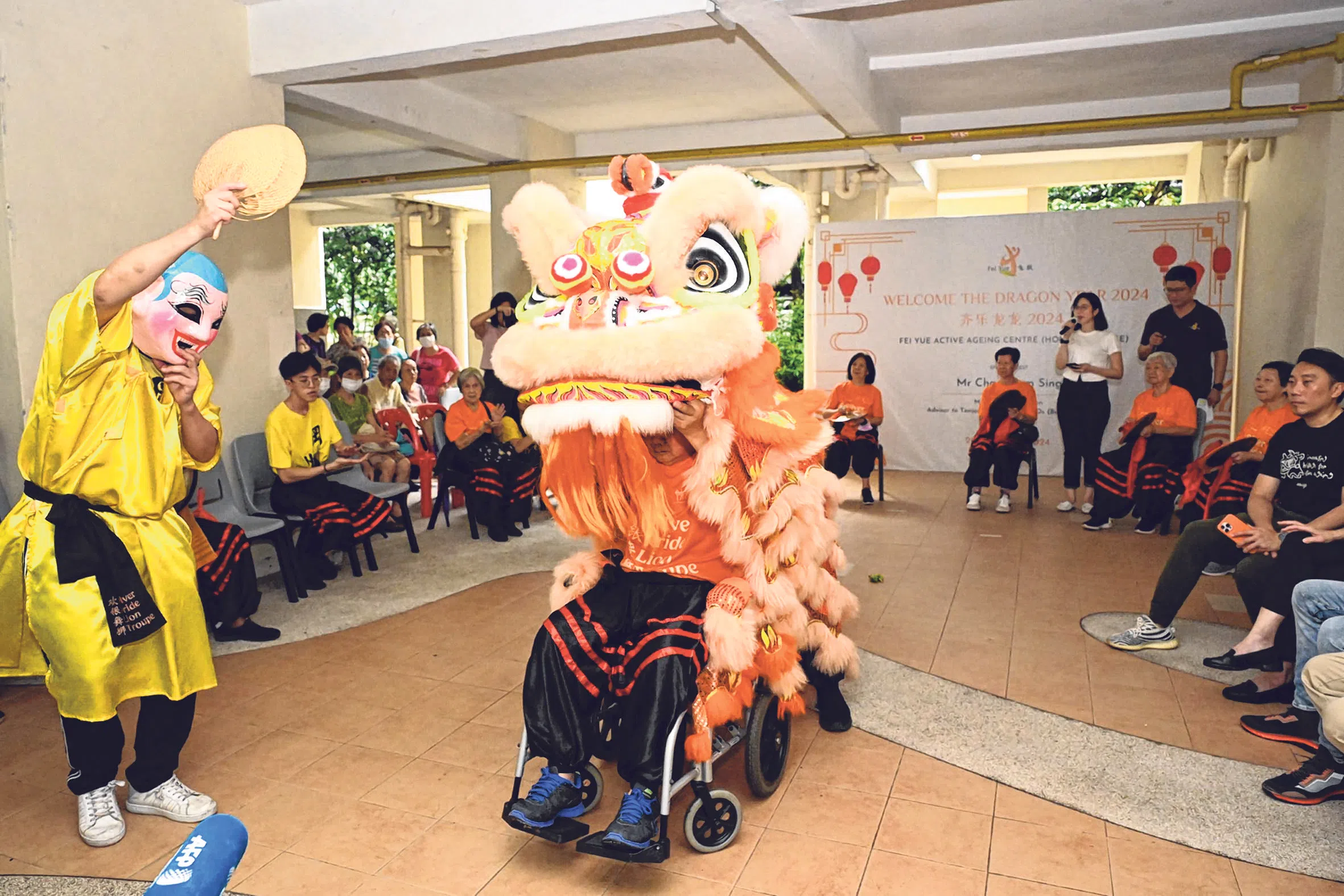 “欢银舞狮”在1月20日的社区活动首次登场。（海峡时报）