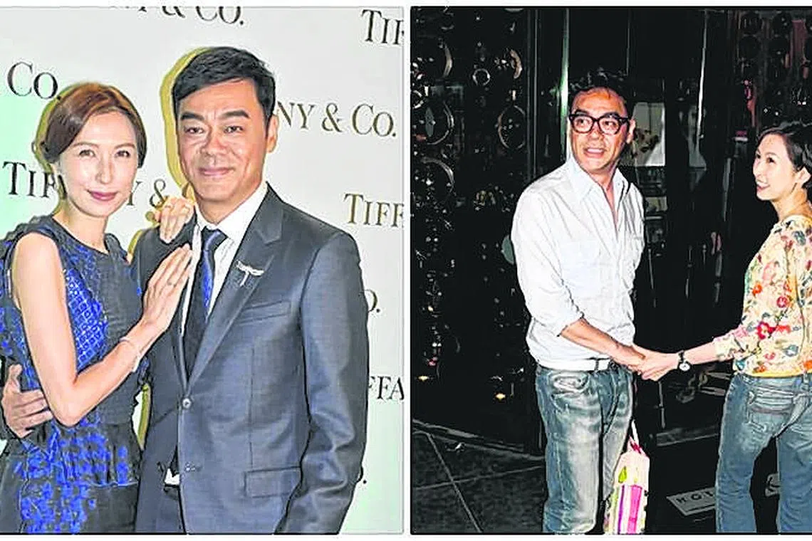 刘青云郭蔼明结婚27年，是令人羡慕的恩爱夫妻。（取自网络）