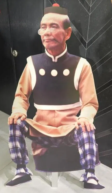 王沙人形看板。（陈韵红摄）