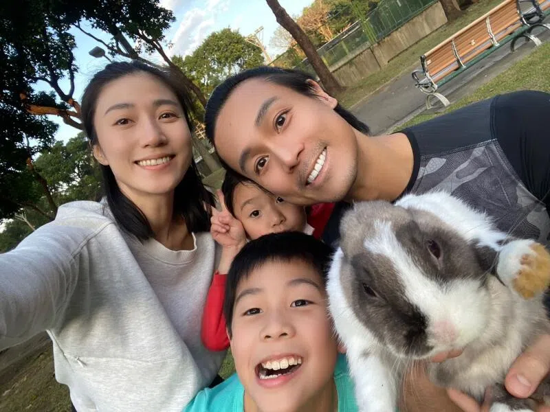 陈邦鋆赞庞蕾馨是贤内助，所以自己并不需要太操心孩子。（档案照片）