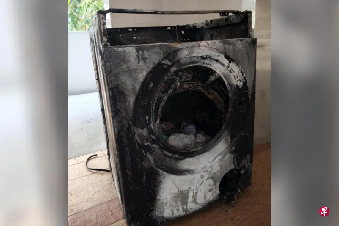 Woman's washing machine emits smoke, catches fire & 'explodes' in ...