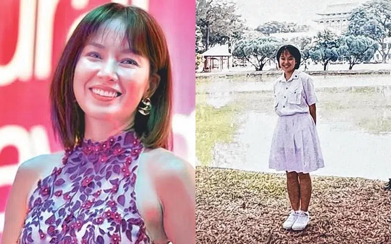 林有懿在IG贴上中学时的照片。（取自艺人IG）