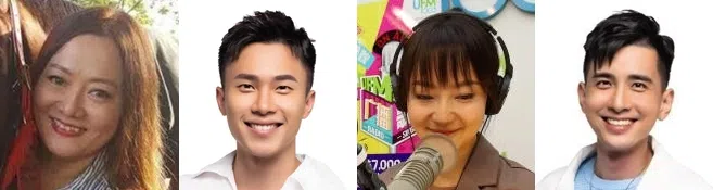 （左起）UFM1003DJ丽梅、伟龙、克敏及靖禾。（档案照片）