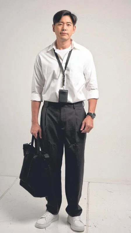 陈罗密欧剧里一人分饰两角，但都是担任组屋保姆的工作。（新传媒提供）