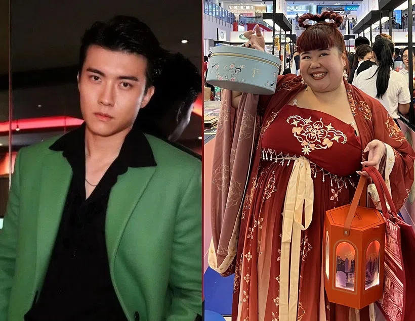 张哲通（左）与林茜茜。（档案照片）