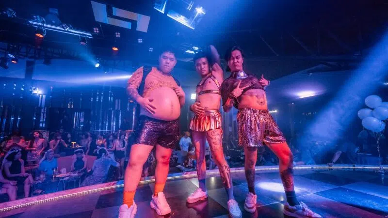 马一朵、Simonboy与Tommy在《老婆，我爱你！》有爆笑演出。（嘉华院线提供）