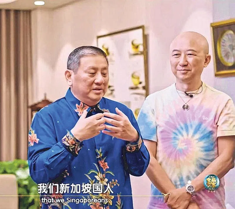 许环良和陈海泉大使（左）。（视频截图）