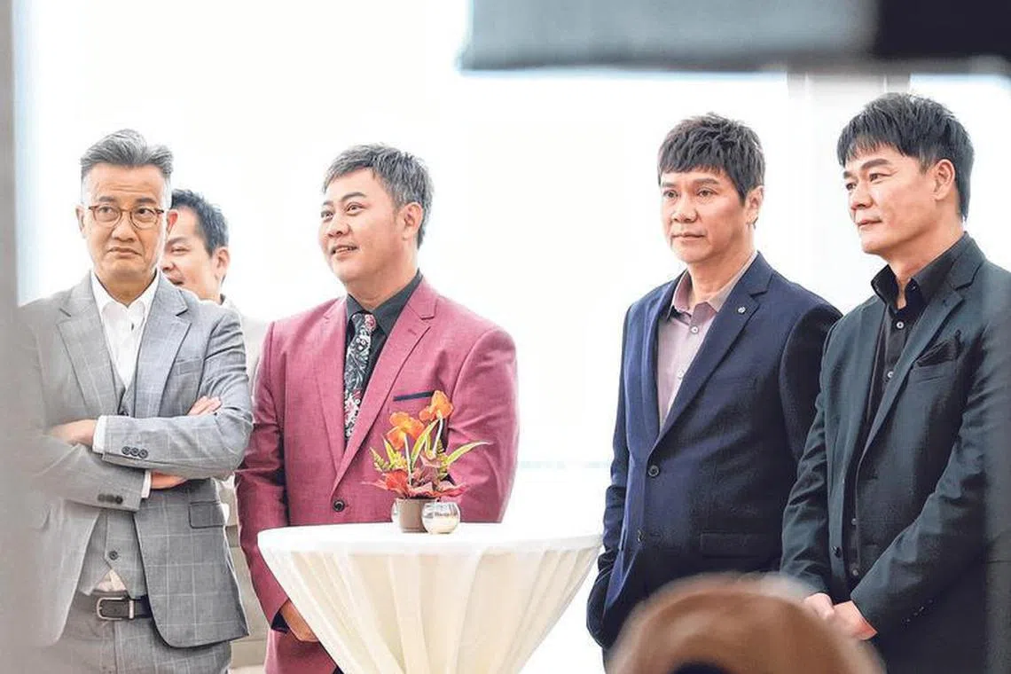 王沺裁（右一）表示自己是“5鸟”中最悲的角色。（徐颖荃摄）