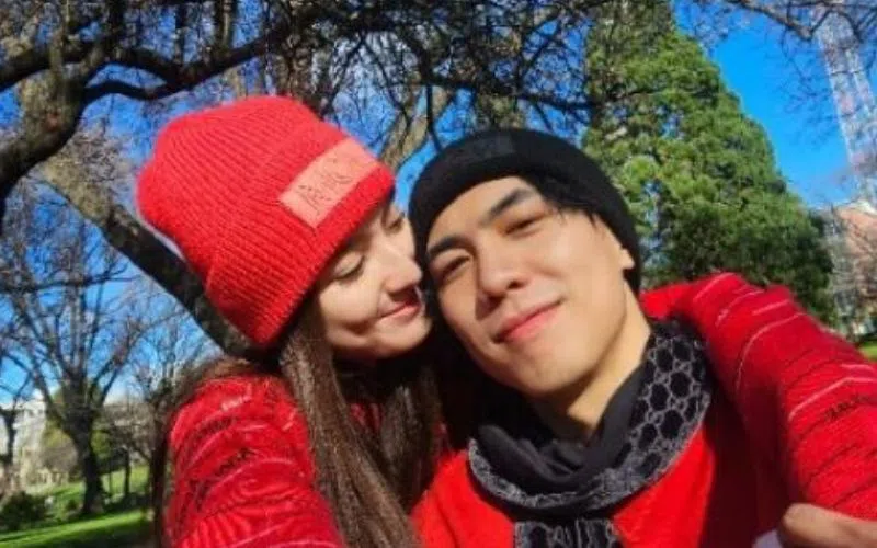 洪凌和张奕恺去年12月完婚。（取自艺人IG）