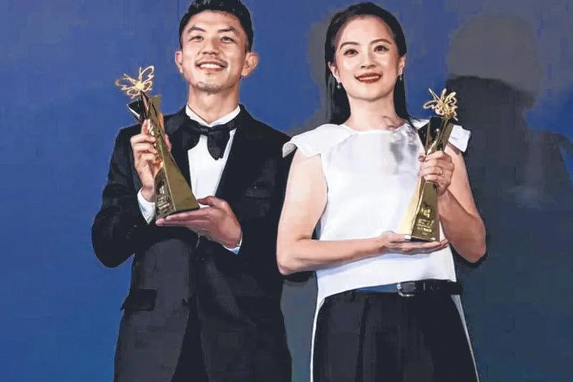 影帝万洛隆甘迦及影后高伊玲。（取自网络）